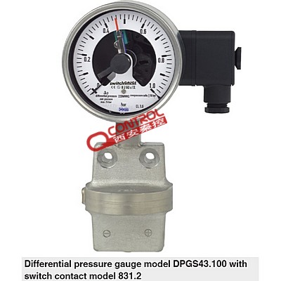 德国wika差压表DPGS43.100 DPGS43.160 带电接点开关
