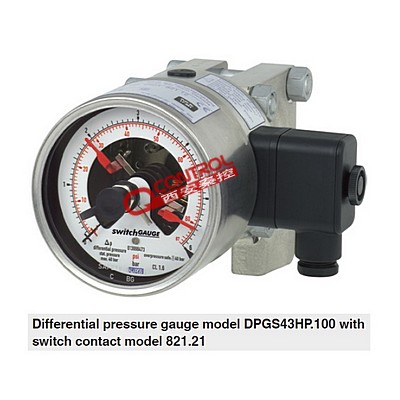 德国wika差压表 DPGS43HP.100 DPGS43HP.160带电接点开关的差压表